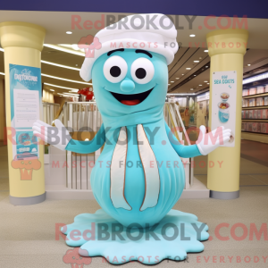 Cyan Clam Chowder maskot...