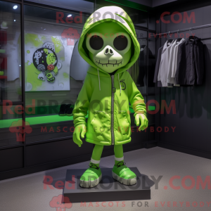 Postava maskota Lime Green...