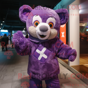 Purple Celtic Cross mascot...