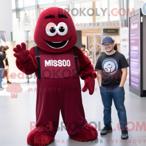 Maroon Ghost Maskottchen...
