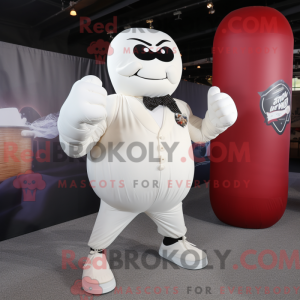 Hvid boksehandske maskot...