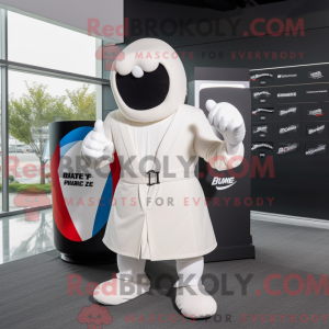 White Boxing Glove mascot...