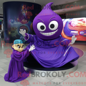 Purple Contortionist mascot...