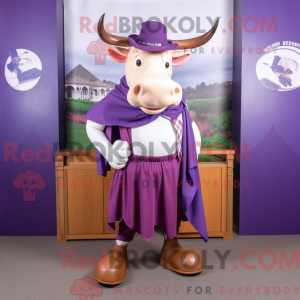 Lila Stier Maskottchen...