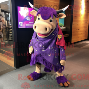Purple Bull-mascottekostuum...