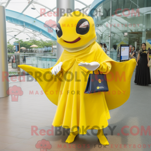 Personaggio mascotte giallo...