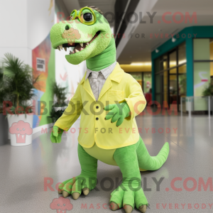 Limegrøn Iguanodon...