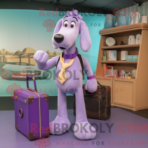 Lavendel Hunde maskot...