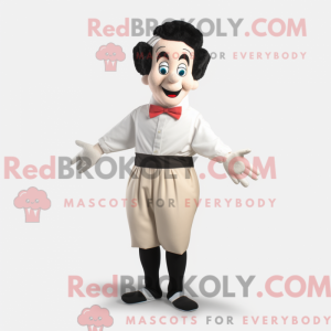 Creme Mime maskotdraktfigur...