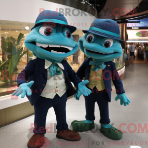 Costume mascotte de Piranha...