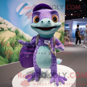 Lavendel Geckos maskot...