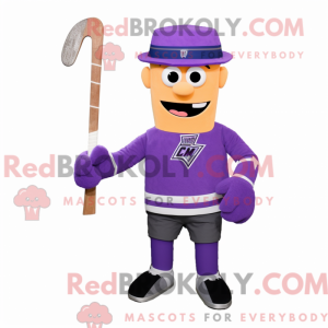 Lila Eishockeyschläger...