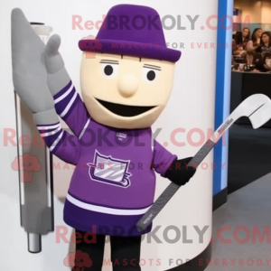 Lila Eishockeyschläger...