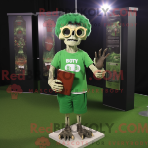 Máscara de cemitério verde...