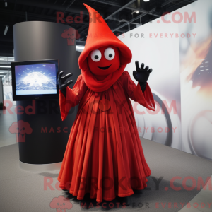Red Witch maskot kostume...