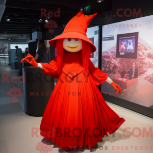 Red Witch-maskotdraktfigur...