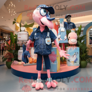 Navy Flamingo maskot...