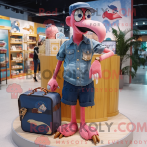 Navy Flamingo maskot...