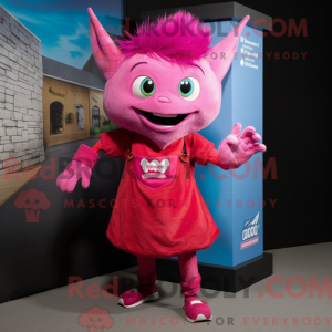 Magenta Tooth Fairy maskot...