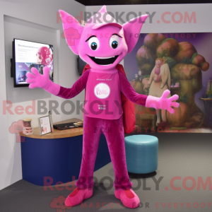 Magenta Tooth Fairy maskot...