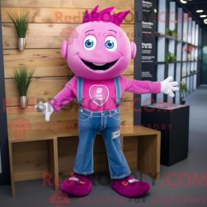 Magenta Zahnfee Maskottchen...
