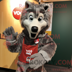 Gray Say Wolf mascot...