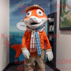 Disfraz de mascota salmón...