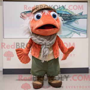 Disfraz de mascota salmón...