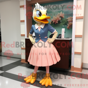 Peach Goose mascottekostuum...