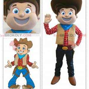 Mascote cowboy sorridente - Redbrokoly.com