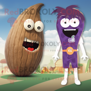 Tan Aubergine maskot...