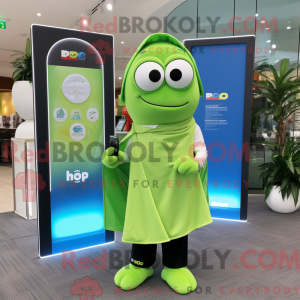 Postava maskota Lime Green...
