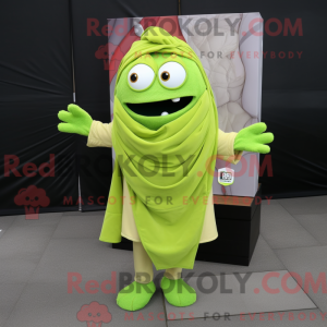 Postava maskota Lime Green...