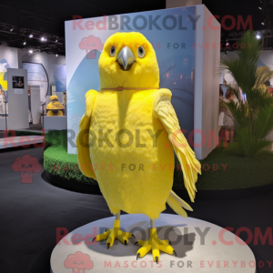 Lemon Yellow Falcon mascot...