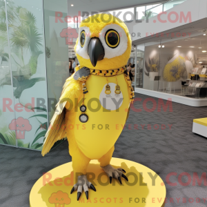 Citrongul Falcon maskot...