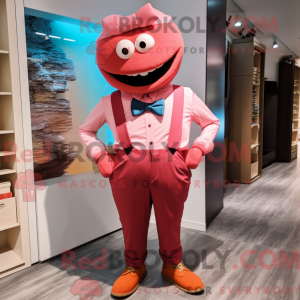 Roestroze mascottekostuum...