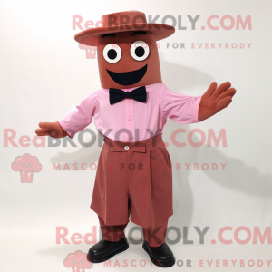 Roestroze mascottekostuum...