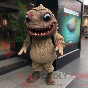 Costume mascotte de Piranha...