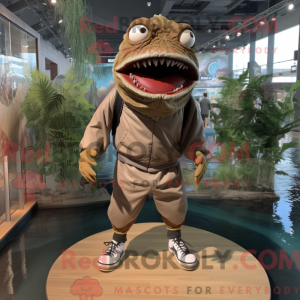 Costume mascotte de Piranha...