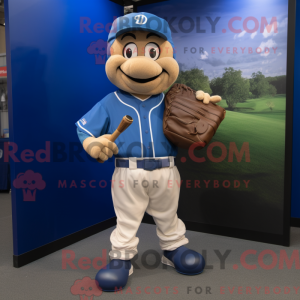 Blue Baseball Glove maskot...