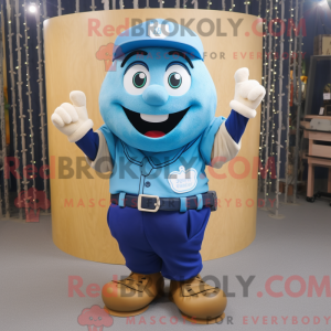 Blauwe honkbalhandschoen...