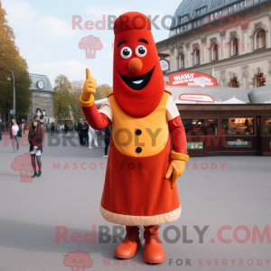 Currywurst-maskotdraktkarak...