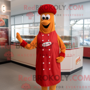 Currywurst mascotte kostuum...