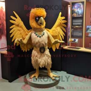 Gold Harpy maskot...