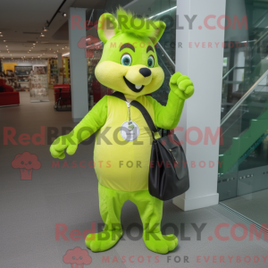 Postava maskota Lime Green...