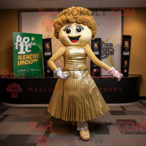 Guld Irish Dancer maskot...