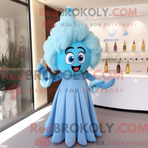 Sky Blue Champagne mascotte...