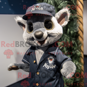Navy Aye-Aye maskot kostume...