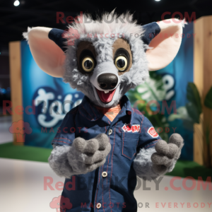 Navy Aye-Aye Maskottchen...