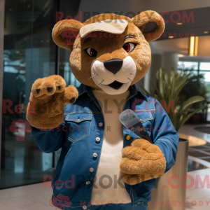 Cream Jaguarundi mascot...